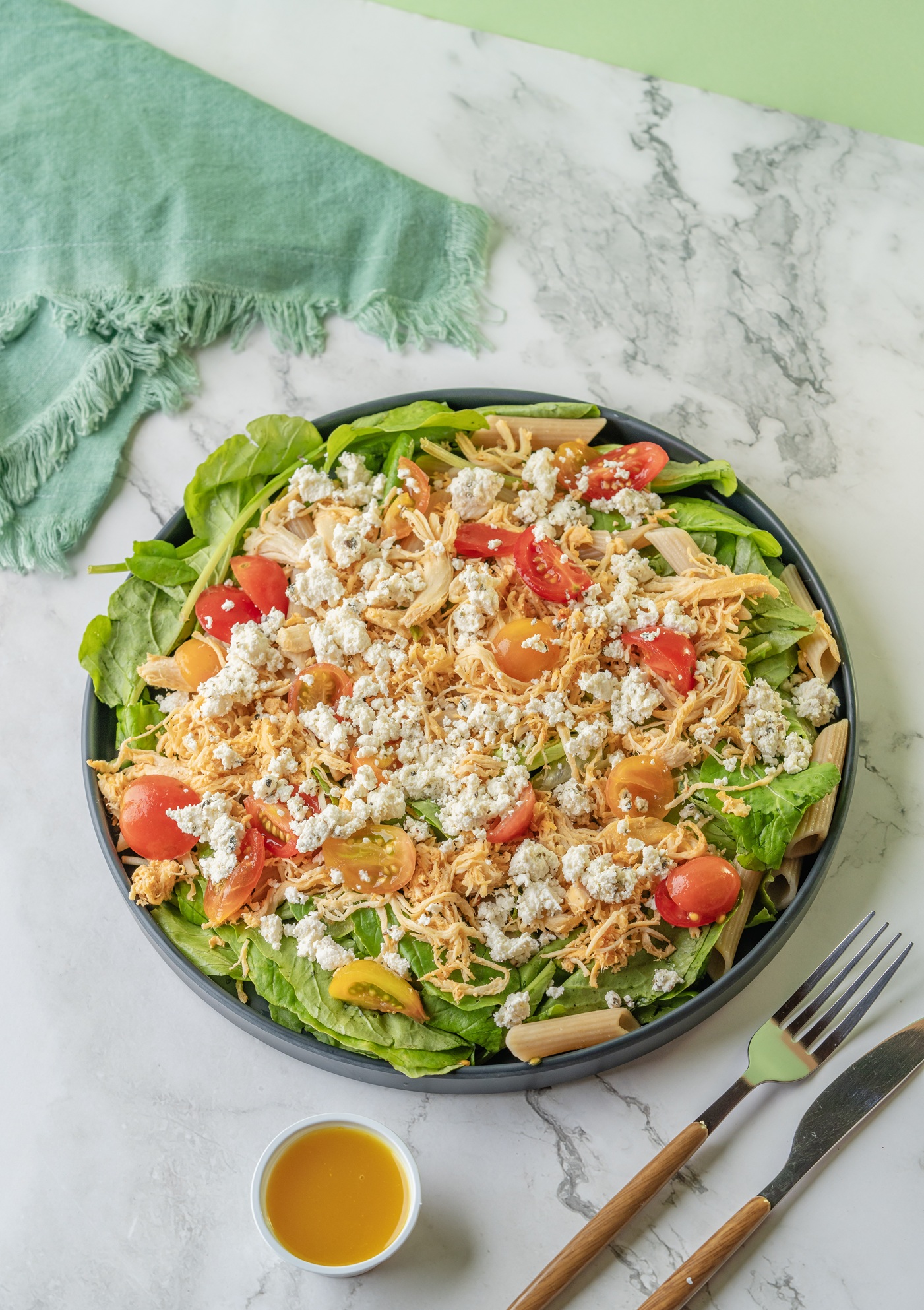 Salada Penne ao Pesto