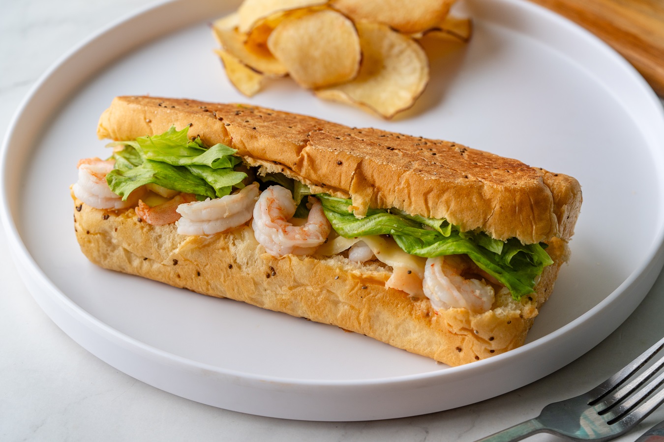 LeafWich de Camarão