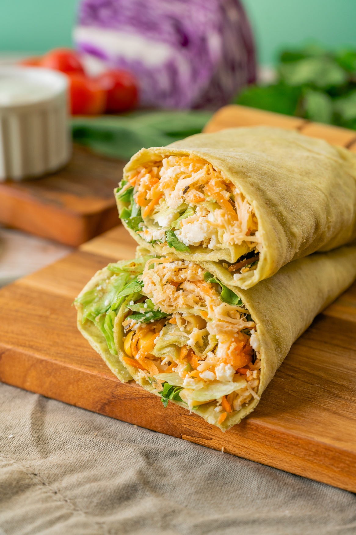 Wrap Frango com Ricota